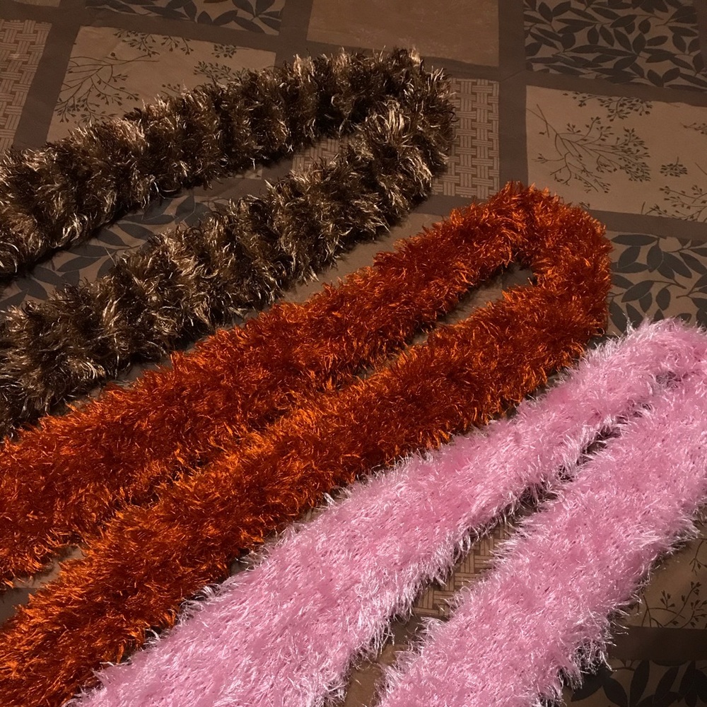 Long Fluffy Scarves